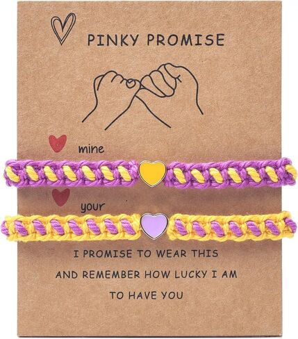 Matching Bracelets Heart Beaded Couples Bracelets Gifts Set of 2 Friendship Bracelets Long Distance Bracelets for Boyfriend Girlfriend Best Friend Soulmate Bracelets in Saudi Arabia