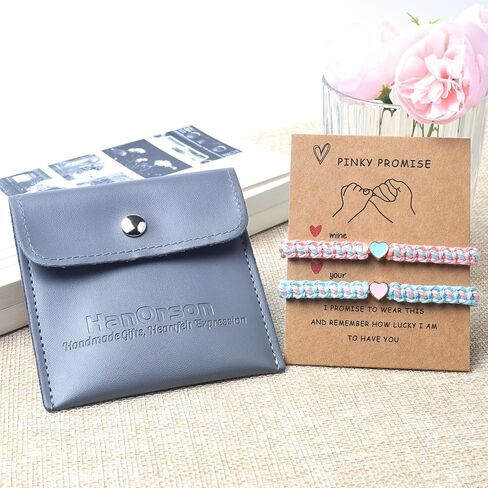 Matching Bracelets Heart Beaded Couples Bracelets Gifts Set of 2 Friendship Bracelets Long Distance Bracelets for Boyfriend Girlfriend Best Friend Soulmate Bracelets in Saudi Arabia