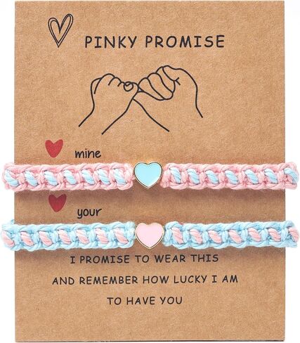 Matching Bracelets Heart Beaded Couples Bracelets Gifts Set of 2 Friendship Bracelets Long Distance Bracelets for Boyfriend Girlfriend Best Friend Soulmate Bracelets in Saudi Arabia
