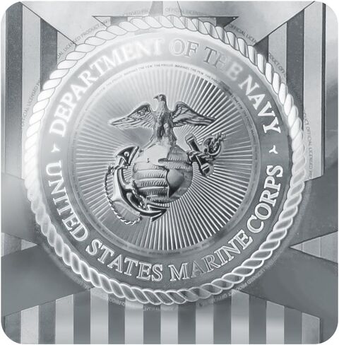 Marine Mom USMC شعار أبيض على سلسلة مفاتيح زرقاء مرخصة رسميًا على شكل قلب الحب سلسلة مفاتيح معدنية in Kuwait