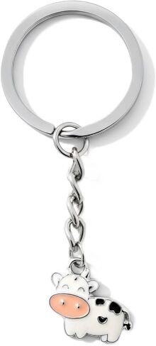 Cute Cow Keychain, Gifts for Cow Lovers Keychain Stuff Keyring for Women Men in Saudi Arabia