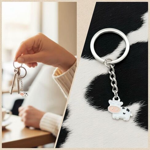 Cute Cow Keychain, Gifts for Cow Lovers Keychain Stuff Keyring for Women Men in Saudi Arabia
