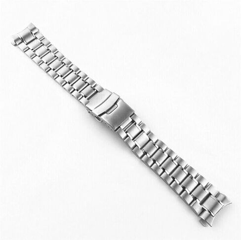 18-22mm Curved Stainless Steel Metal Solid Watch Band Strap Clasp Replacement in Kuwait