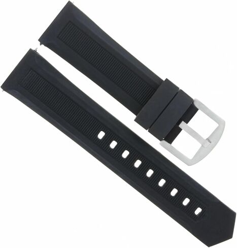 حزام ساعة مطاطي من Ewatchparts مقاس 20 ملم متوافق مع تاغ هوير Aquaracer 300 CAF101E WAY1110 WAY201A أسود in Kuwait