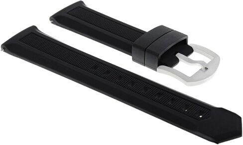 حزام ساعة مطاطي من Ewatchparts مقاس 20 ملم متوافق مع تاغ هوير Aquaracer 300 CAF101E WAY1110 WAY201A أسود in Kuwait