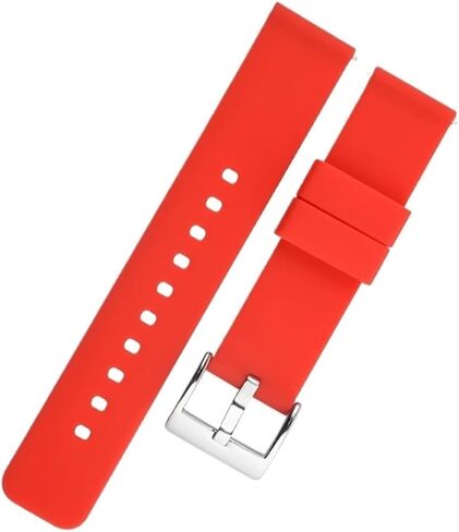 18mm 20mm 22mm Silicone Watch Band Unisex Rubber Wrist Strap Adjustable Watch Accessory,Gray-22mm in Kuwait