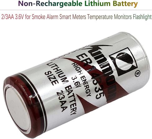 (5 قطعة/المجموعة) بطارية ER14335 3.6V 1.65Ah حجم 2/3AA بطارية ليثيوم ER14335/S 3.6V ER 14335 1650mAh غير قابلة للشحن in Kuwait