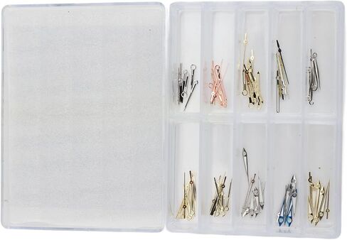 KIMISS 30 Set Watch Hands Replacement Metal Watch Piece Parts Hour Minute Second Hands Set for 8200 8205 Quartz Movement Ds SetWatch Needle R Installation Allowing and Use Directly to in Kuwait