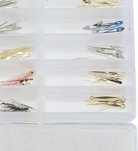 KIMISS 30 Set Watch Hands Replacement Metal Watch Piece Parts Hour Minute Second Hands Set for 8200 8205 Quartz Movement Ds SetWatch Needle R Installation Allowing and Use Directly to in Kuwait
