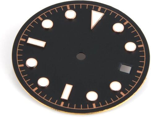 30.5mm Steel Green Luminous Watch Dial Plate for ETA 2824 2836 Movement Replacement in Saudi Arabia