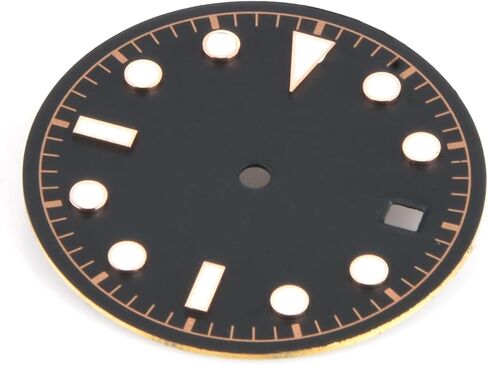 30.5mm Steel Green Luminous Watch Dial Plate for ETA 2824 2836 Movement Replacement in Saudi Arabia