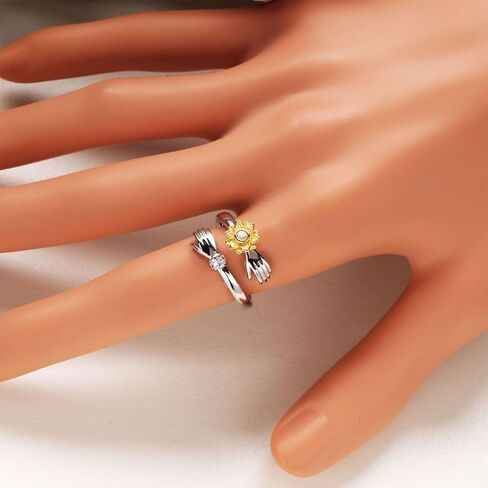 You Are My Sunshine Ring Anxiety Rings Spinner for Women Fidget Sunflower Jewelry in Kuwait