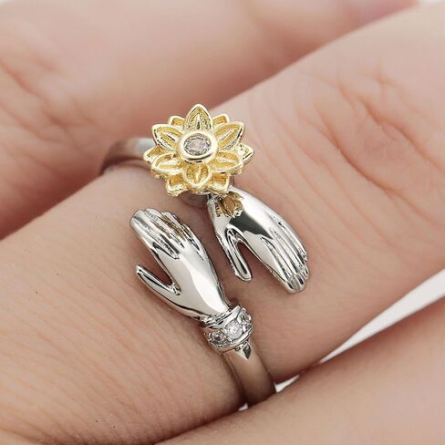 You Are My Sunshine Ring Anxiety Rings Spinner for Women Fidget Sunflower Jewelry in Kuwait