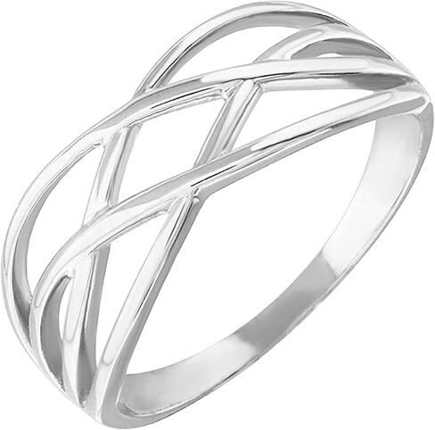.925 Sterling Silver Woven Celtic Knot Band Style Ring in Saudi Arabia