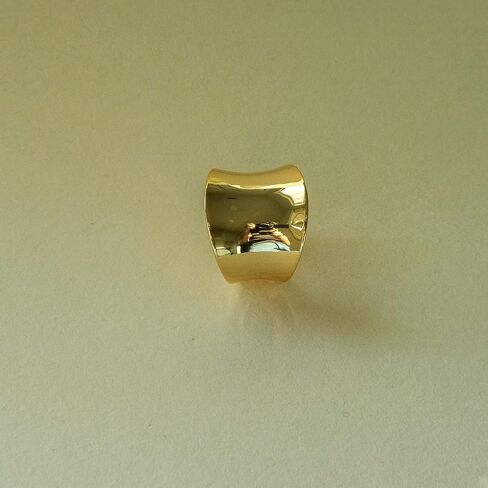 Wide Band Ring for Women | Sculptural Statement Rings| 18K Gold Plated Polish Large Thumb Index Full Finger Rinds in Saudi Arabia