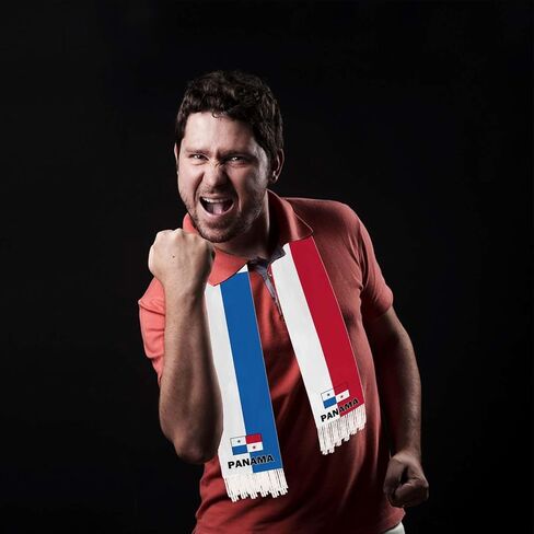 5 FT Panama Scarf,150 cm Panamanian National Flag Bandana Shawl,Double Layer Soft Tassel Scarves Wraps in Kuwait