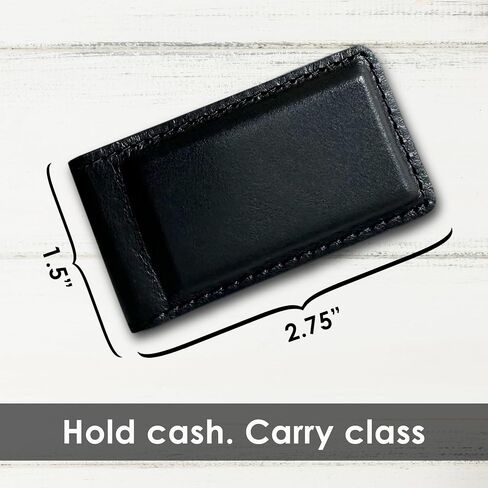 Northwind Magnetic Money Clip – Handmade in USA Full Grain Leather Slim Wallet for Men, Minimalist Front Pocket Wallet, Mens Leather Wallet, Great Gift for Dad, Husband, Father’s Day, Birthday (Tan) in Saudi Arabia