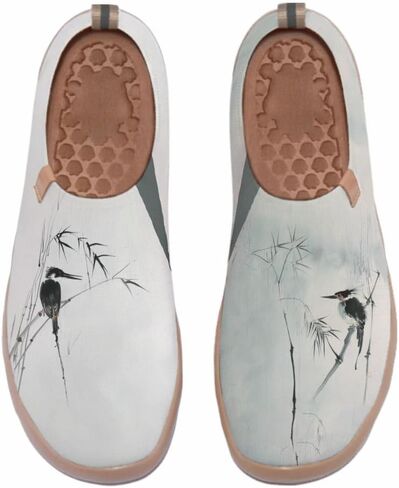 Women's Fashion Art Sneaker Painted Knit Slip-On Loafers Ladies Travel Shoes in Saudi Arabia