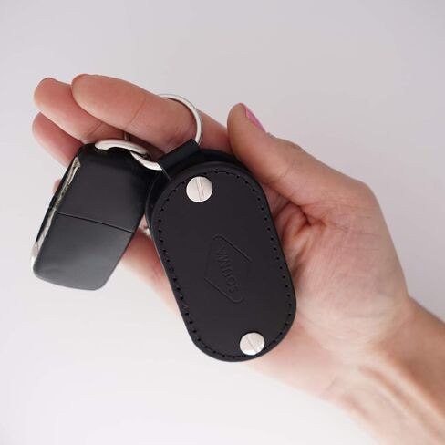 Leather Key Organizer Compatible with Apple AirTag, Leather Keychain designed for AirTag in Saudi Arabia