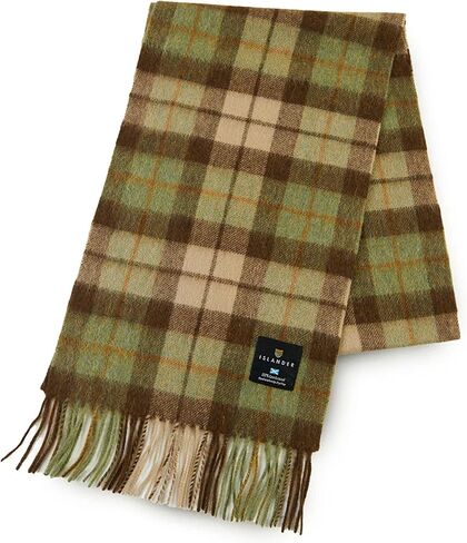 Islander Warm soft unsex wool scarf, Fuchsia Tartan, One Size in Kuwait