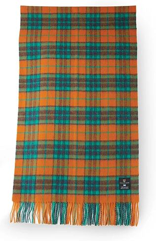 Islander Warm soft unsex wool scarf, Fuchsia Tartan, One Size in Kuwait