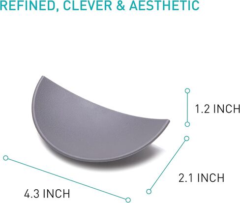 PELEG DESIGN Reflectrays 3 Jewelry Trays in 3 Shades of Gray | Jewelry Organizer, w/a Strong Adhesive Tape | Each Ring Holder Is 4.3″×2.2″×0.9″ | Each Decor Jewelry Tray Holds up to ⅓ lb in Kuwait