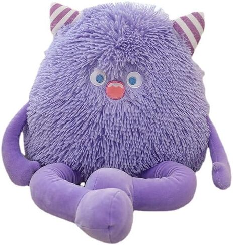 Cute Monster Plush Toy,12.6''Soft Monster Stuffed Animal Plush Pillow Gifts for Kids Boys Girls (Purple) in Saudi Arabia
