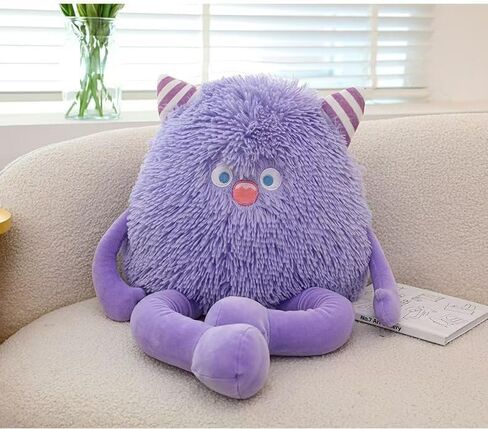 Cute Monster Plush Toy,12.6''Soft Monster Stuffed Animal Plush Pillow Gifts for Kids Boys Girls (Purple) in Saudi Arabia