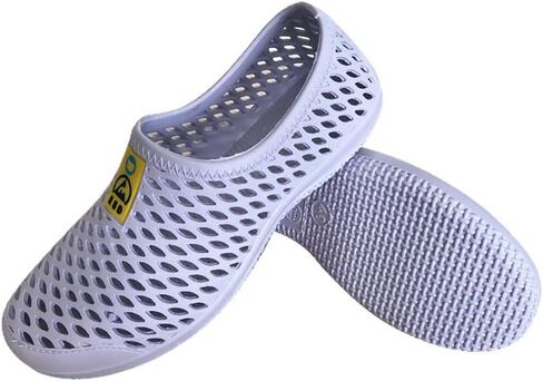 SPU Hollow Lightweight Anti Static Sandals Dust Free Anti Slip & Folding & Abrasion Breathable Washable Work Safety Shoes ESD in Kuwait