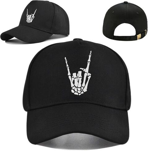 Baseball hat for Men Snapback Hats for Men Flat Bill Brim Hats Hip Hop Rock in Saudi Arabia
