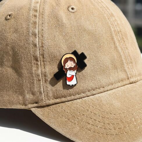 4Pcs Aesthetic Jesus Enamel Pins Set - Creative Christian Religious Lapel Pins for Women & Men - Decorative Bible Verse Brooches for Backpacks, Tote Bags, Jackets - Unique Faith Inspired Gifts in Saudi Arabia