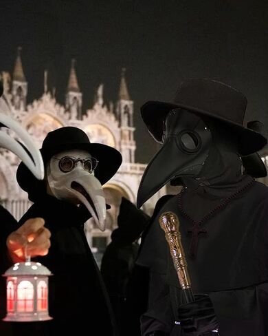 Nicexx Plague Doctor Costume Halloween Costumes for Adults Men Plague Dr Outfit 6 in 1 Set in Saudi Arabia