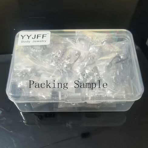 20 Pcs Belly Button Navel Rings Surgical Stainless Steel Piercing Jewelry 14Ga 10mm For Women in Saudi Arabia