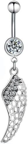 20 Pcs Belly Button Navel Rings Surgical Stainless Steel Piercing Jewelry 14Ga 10mm For Women in Saudi Arabia