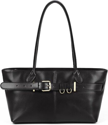 Genuine Leather Tote Bag for Women | Genuine Leather, Shoulder Bag, Structured, Keeps its Shape, Stands Upright, Everyday, Work, Commuting, Short Trip, Gift in Saudi Arabia