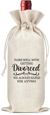 In My Feral Divorce Era Canvas Wine Tote Bag, Divorce Celebration New Beginning Gifts for Best Friend Sister Coworker, Humor Therapy Divorces Recovery Gifts for BFF Aunt Mom Wine Lover Women in Saudi Arabia