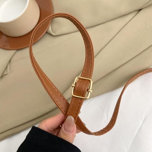 Leather Crossbody Bag For Women Trendy Simple Small Shoulder Elegant Handbag Tote Hobo Bag For Work Travel Dating in Kuwait