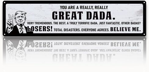 Metal Fathers Day Gift, Retro Metal Tin Sign, Man Cave Decor, Grandpa's Garage, If He Can't Fix It We're Screwed, Garage Workshop Decor, Gift for Grandpa 15.8x4 Inch in Kuwait