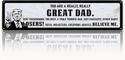 Metal Fathers Day Gift, Retro Metal Tin Sign, Man Cave Decor, Grandpa's Garage, If He Can't Fix It We're Screwed, Garage Workshop Decor, Gift for Grandpa 15.8x4 Inch in Kuwait