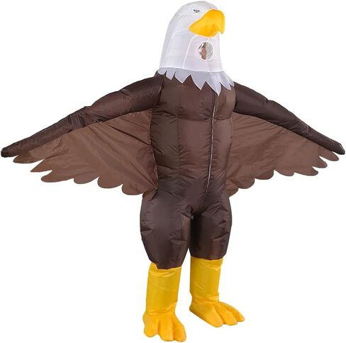 Mascot Inflatable Eagle Costume, Inflatable Eagle Costume for Adult Air Blow up Bald Eagle Halloween Costume in Saudi Arabia