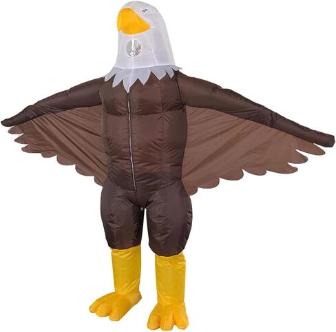 Mascot Inflatable Eagle Costume, Inflatable Eagle Costume for Adult Air Blow up Bald Eagle Halloween Costume in Saudi Arabia
