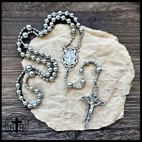 Rugged Rosaries® Floral WWI Battle Beads Rosary - Handmade in Texas - Strong Military Style in Saudi Arabia