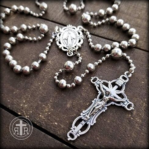 Rugged Rosaries® Floral WWI Battle Beads Rosary - Handmade in Texas - Strong Military Style in Saudi Arabia