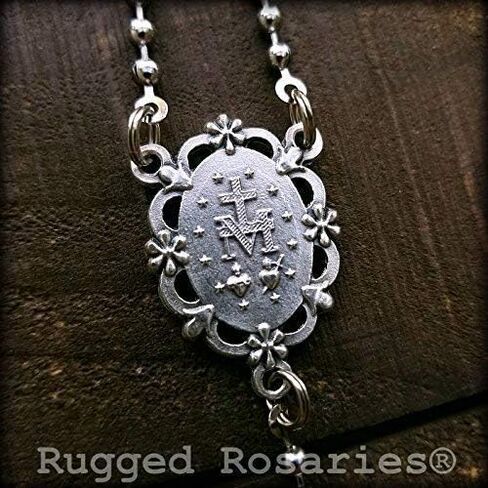 Rugged Rosaries® Floral WWI Battle Beads Rosary - Handmade in Texas - Strong Military Style in Saudi Arabia