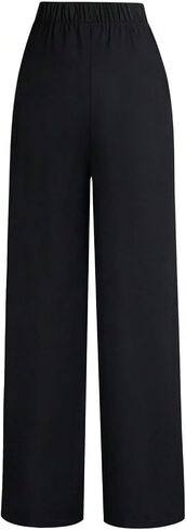 Women's Business Casual Dress Pants High Waisted Metal Suit Pants Work Office Long Trousers in Kuwait