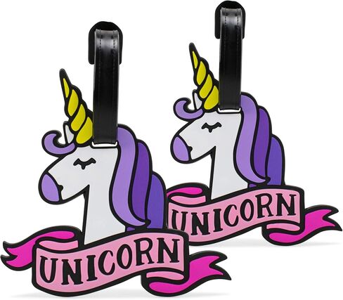 Miami CarryOn Novelty Collection Luggage ID Tags (2-Piece) (Unicorn) in Saudi Arabia
