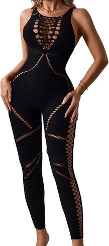 Mesh Jumpsuit for Women Club Outfits High Stretch Sheer Bodycon Romper Sleeveless Zebra Print Bodysuit Night Out in Saudi Arabia