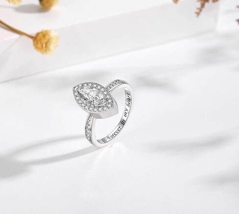 Sterling Silver Cremation Urn Ring Hold Loved Ones or Pets Ashes Bling CZ Memorial Rings Band Forever in My Heart Rings Keepsake Jewelry Gifts for Women in Saudi Arabia