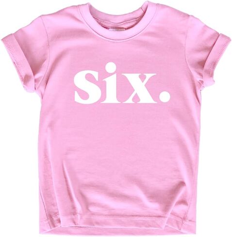 6th Birthday Shirt Girl Birthday Toddler Outfit 6 Year Old Girls six Happy Bday Sixth Gift in Kuwait