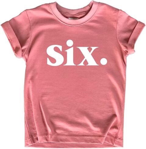 6th Birthday Shirt Girl Birthday Toddler Outfit 6 Year Old Girls six Happy Bday Sixth Gift in Kuwait